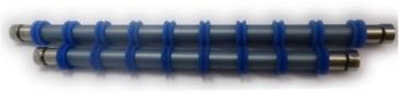 Druckwalze für Bizerba - 10 Ringe (blau) - ohne Kugellager 
